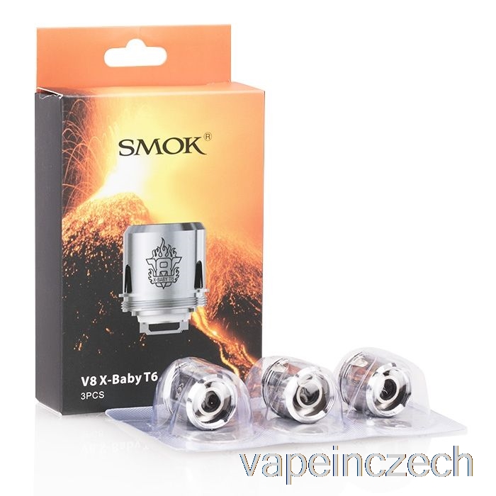 Náhradní Cívky Smok Tfv8 X-baby 0,2ohm V8 X-baby T6 Core Vape Bez Nikotinu